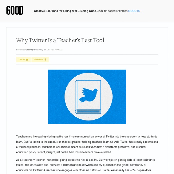 Why Twitter Is a Teacher's Best Tool - Education