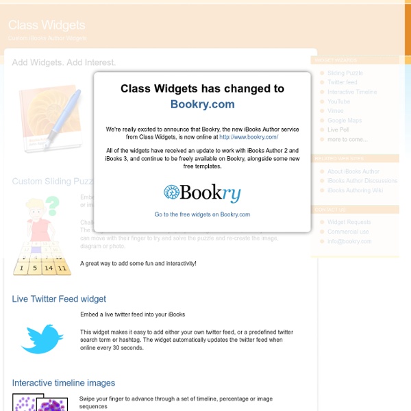 Updating BookWidgets widgets inside of an iBooks Author project