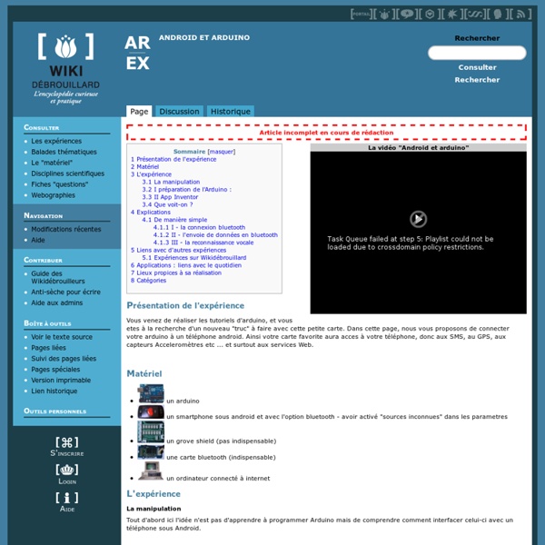 Android et arduino