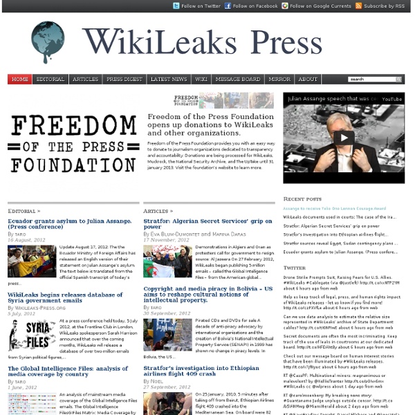 WikiLeaks Press
