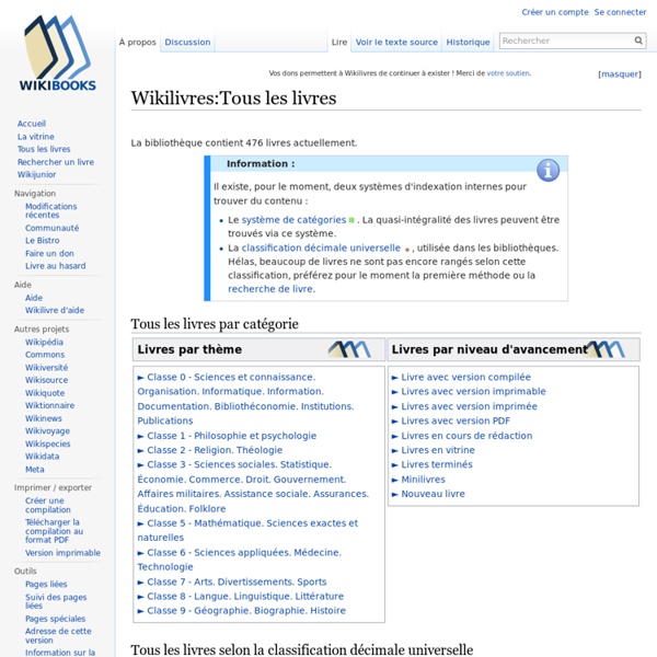 Wikilivres:Tous les livres