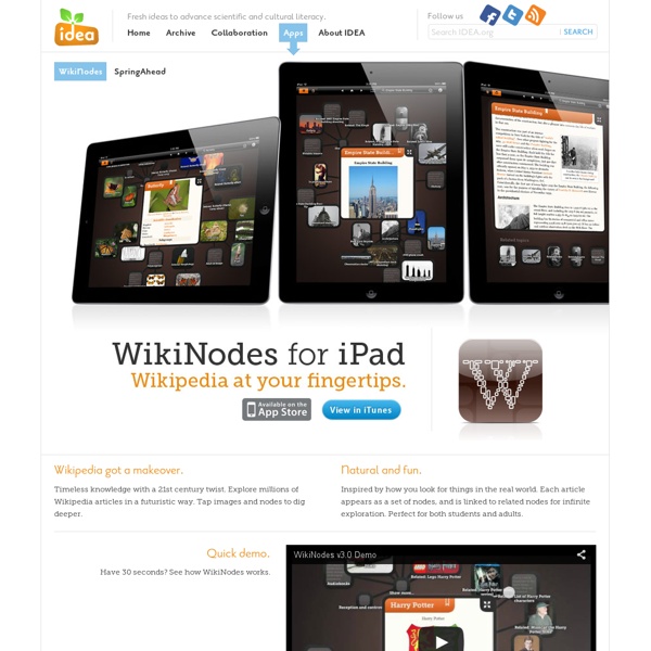 WikiNodes for iPad - IDEA