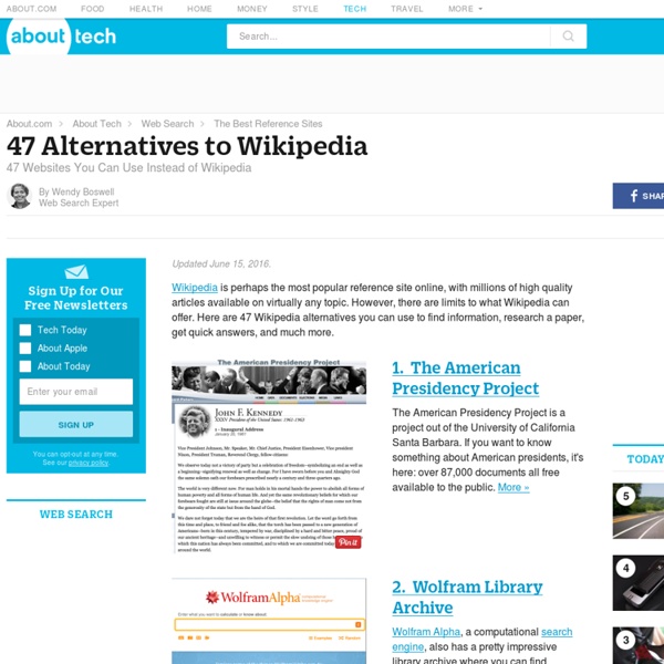 Wikipedia Alternatives - 47 Websites You Can Use Instead of Wikipedia