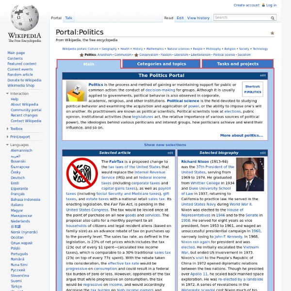 Portal:Politics
