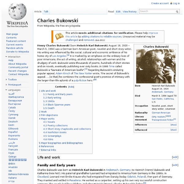 Charles Bukowski