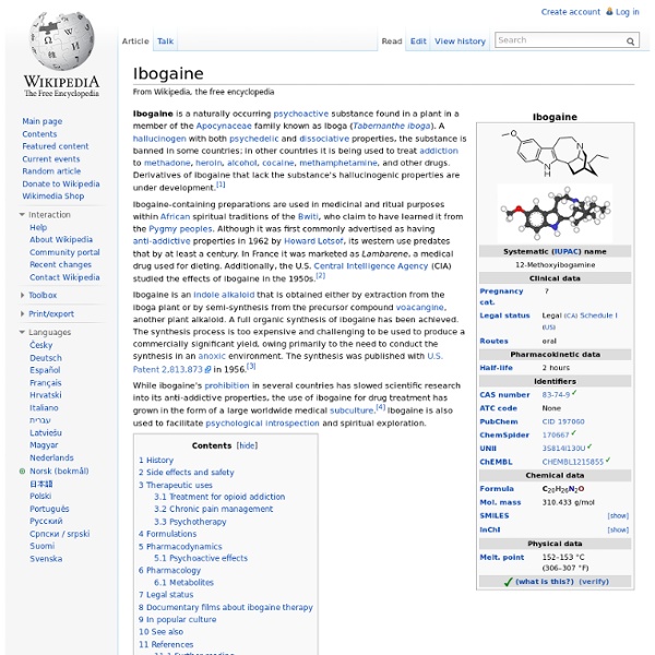 Ibogaine - Wikipedia