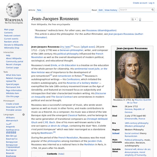 Jean-Jacques Rousseau