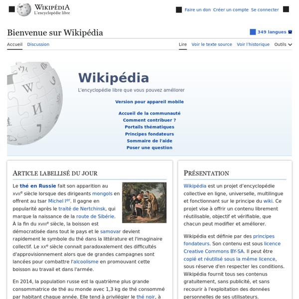 Wikipédia, l'encyclopédie libre