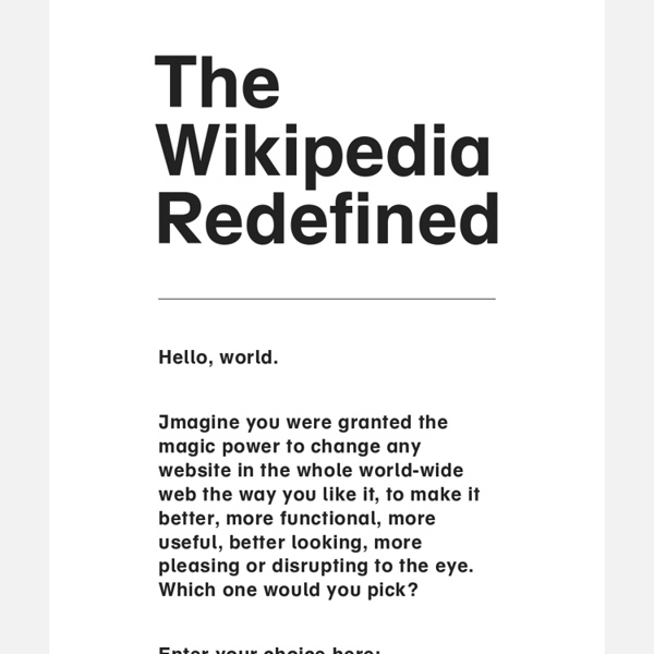 Wikipedia Redefined
