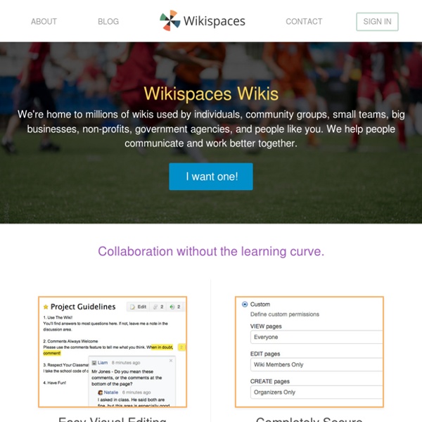 Free Wikis for Individuals and Groups