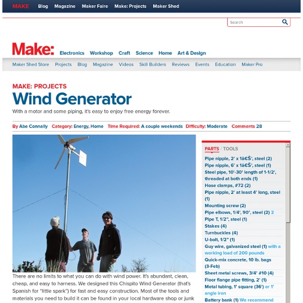 Make a Wind Generator | Pearltrees