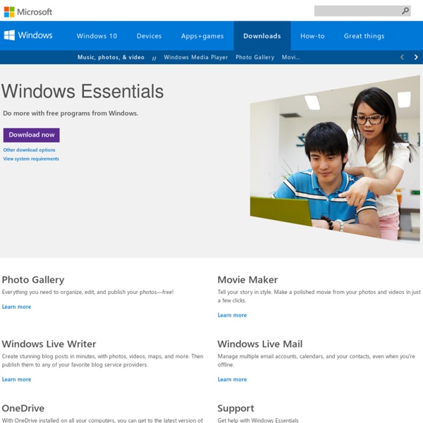 Windows Live Essentials 2011 - Scarica programmi Microsoft gratuiti