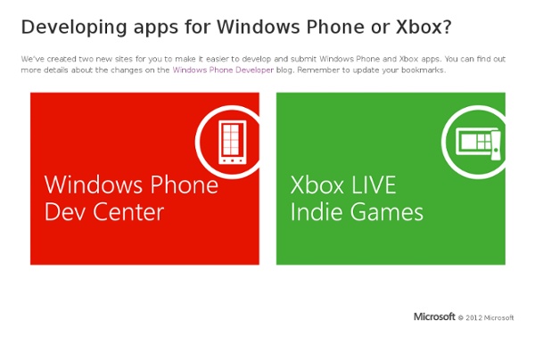 Windows phone and xbox live indie games development