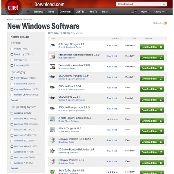 Software Updates and Downloads - Windows - VersionTracker