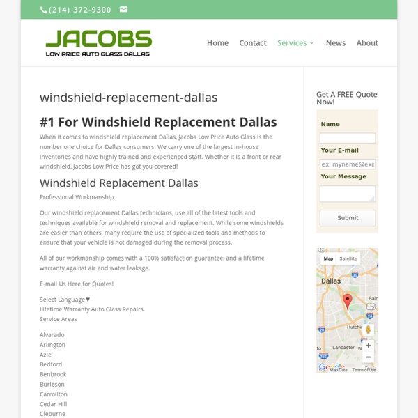 Windshield-replacement-dallas - Jacobs Low Price Auto Glass