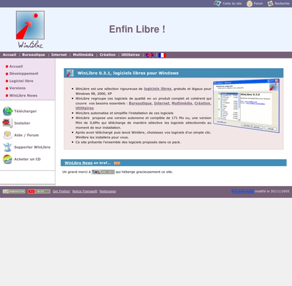 WinLibre - Logiciels libres et gratuits pour Windows