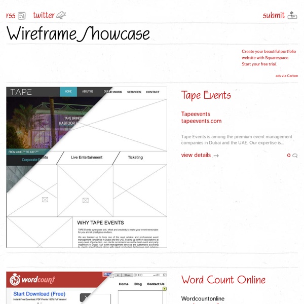 Wireframe Showcase