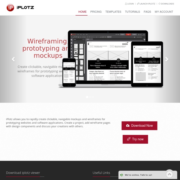 Wireframing, mockups and prototyping for websites and applications