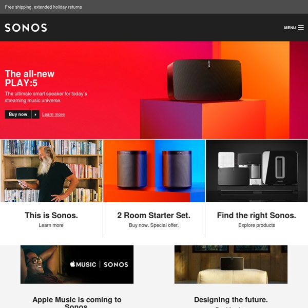 Wireless Home Music Systems and HiFi Music Players from Sonos