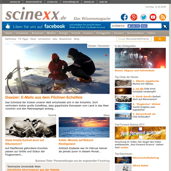 Das Wissensmagazin mit Science-News aus Wissenschaft und Forschung - Wissenschaft Forschung Geo Geowissenschaften Geographie Geologie Geowissen Natur Wetter Umwelt Gesundheit Medizin Geoscience Geosciences Tiere Nature News Science Sciences Maga