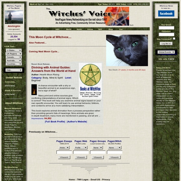 Witches' Voice Inc. - 30 May, 2011 - 3:44:26 AM