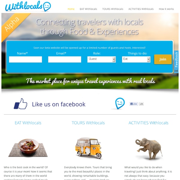 Withlocals - The marketplace for local tours, activities, home restaurants and private guides