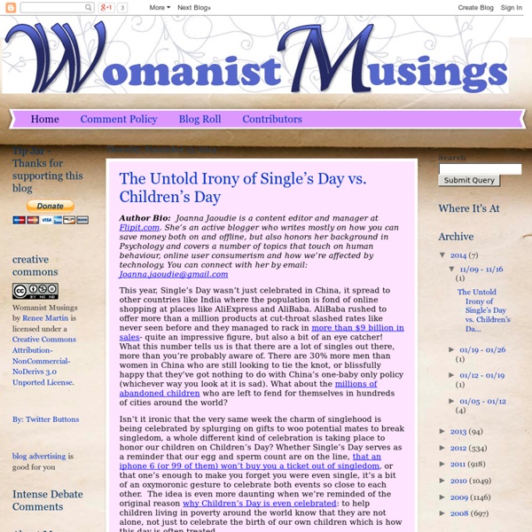 Womanist Musings