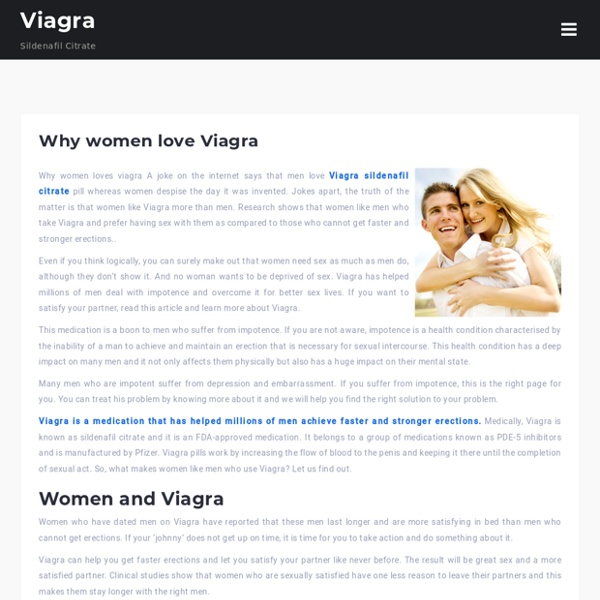 Know why Why women love Viagra at A Dr Clinic
