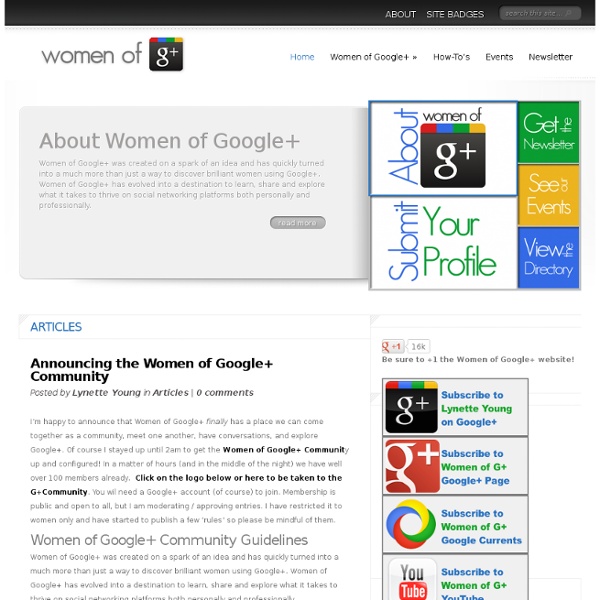Women of Google+