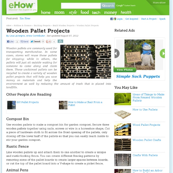 Wooden Pallet Projects