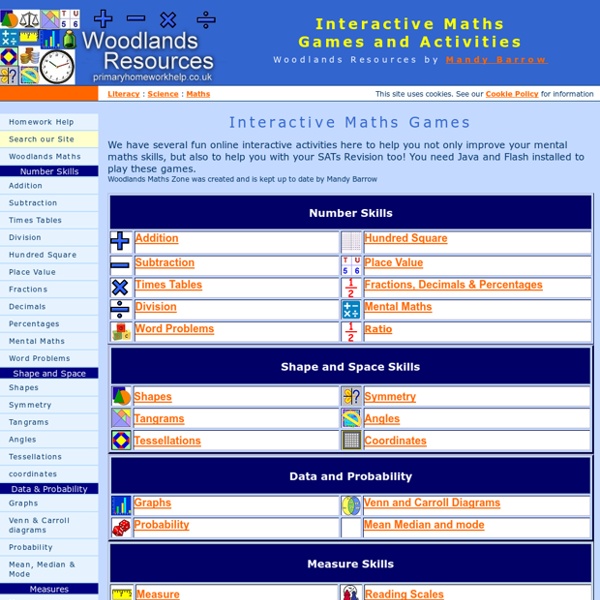 Woodlands Maths Zone Fun interactive maths games Pearltrees