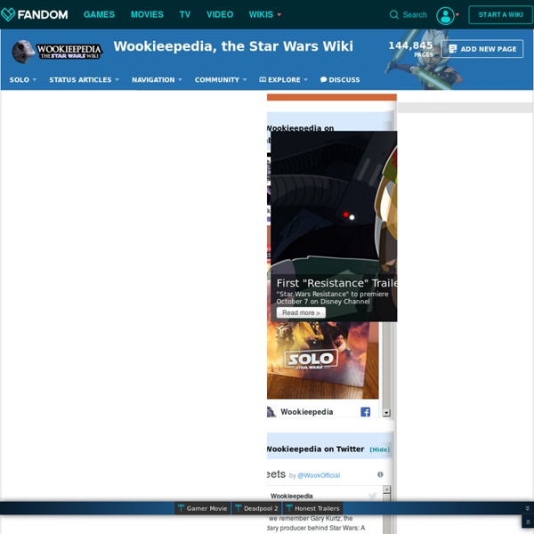 Wookieepedia, the Star Wars Wiki