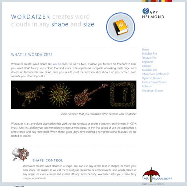 Wordaizer - word cloud with a twist