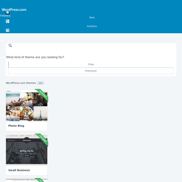 WordPress Themes for Blogs at WordPress.com