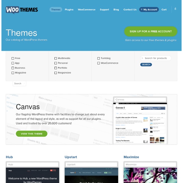WordPress themes designed by WooThemes