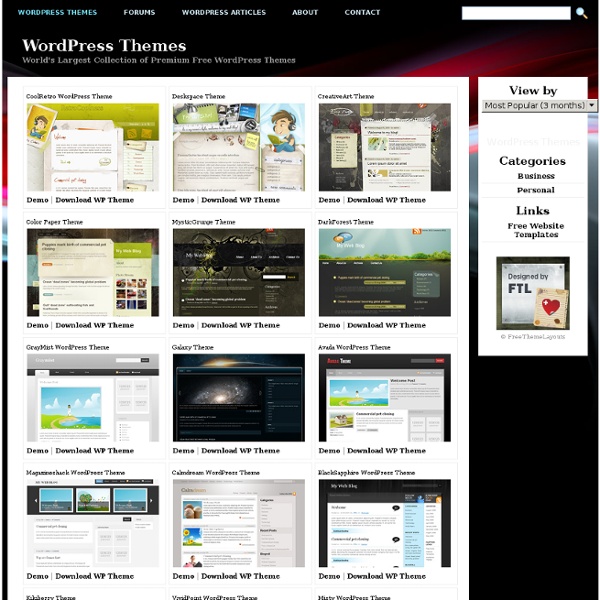 Free Wordpress Themes, Joomla Themes - FreeThemeLayouts