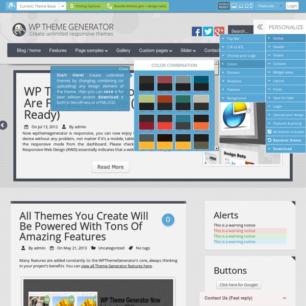 Wordpress Theme Generator