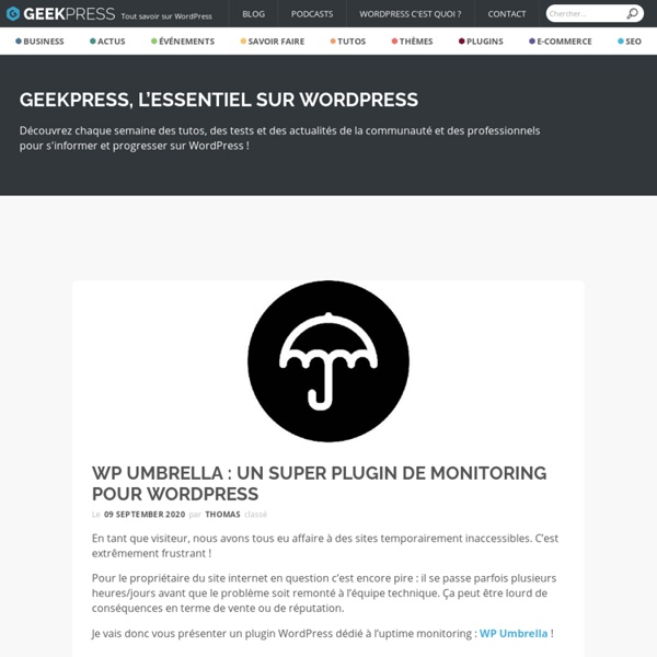 WordPress : Tutos, Plugins & Astuces