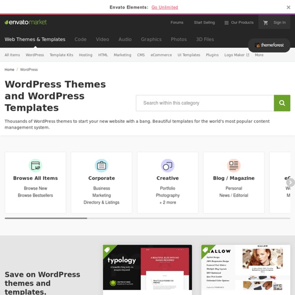 Premium Responsive WordPress Themes - ThemeForest