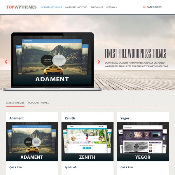 Top Wordpress Themes - Best Free Themes for Wordpress