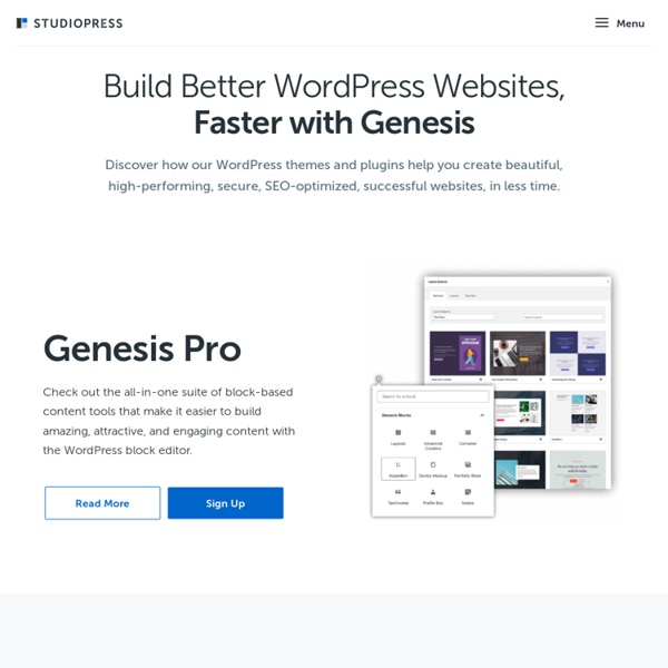 StudioPress - Premium WordPress Themes