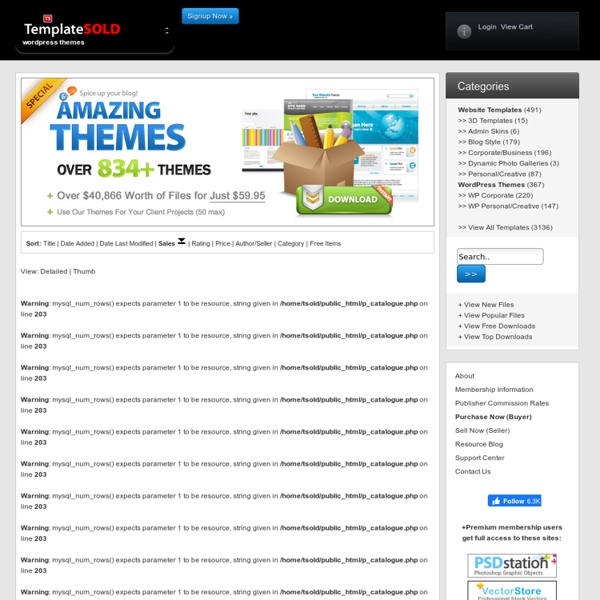 WordPress Themes, WordPress Templates, Joomla, Website Templates - TemplateSOLD.com