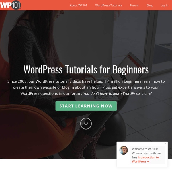 WP101 Premium WordPress Tutorial Videos – WP101 is simply the fastest way to learn how to use WordPress to build your own site!