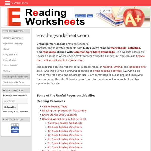 Free Reading Activities & Resources