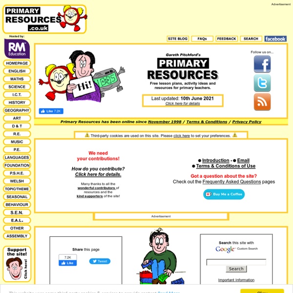 Primary Resources - Free teaching resources, lesson plans, teaching ideas & worksheets for primary and elementary teachers