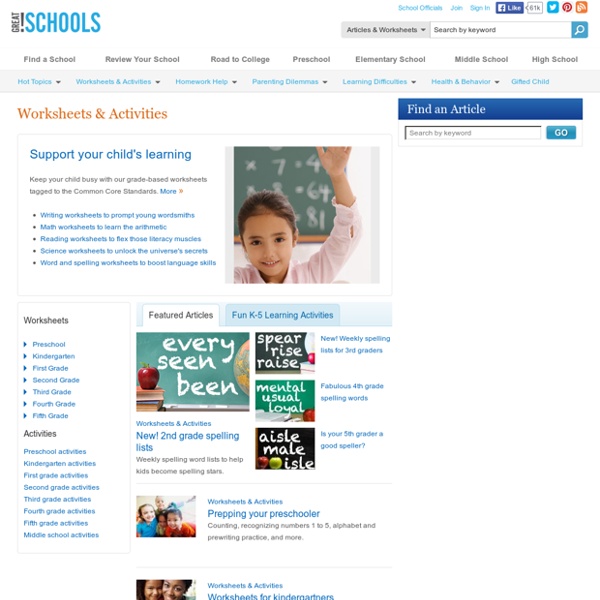 Worksheets & Activities