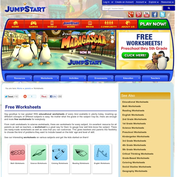 Educational Worksheets Online – Free Educational Worksheets for Kids