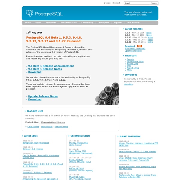 PostgreSQL: The worlds most advanced open source database