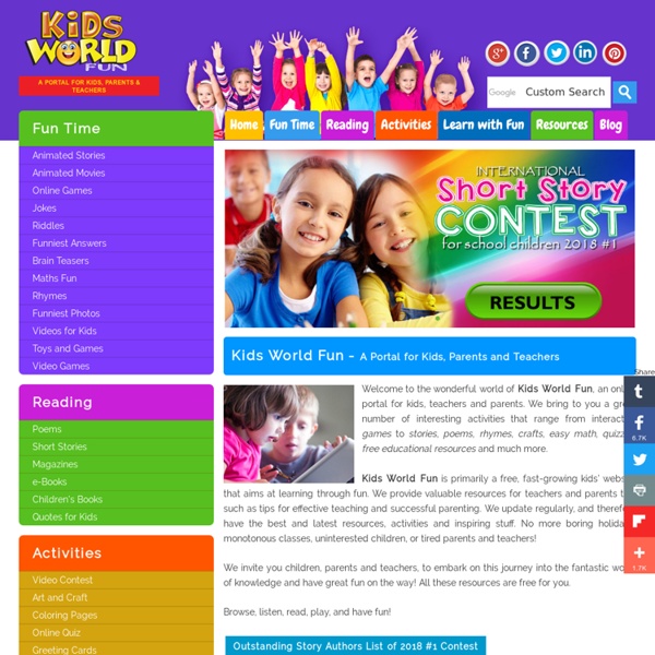 Kids World Fun - A Kids Space With Free Educational Resources