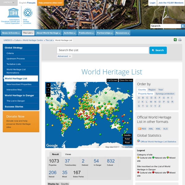 World Heritage Centre - World Heritage List